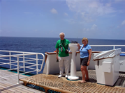 Anne and I on Bridge Wing